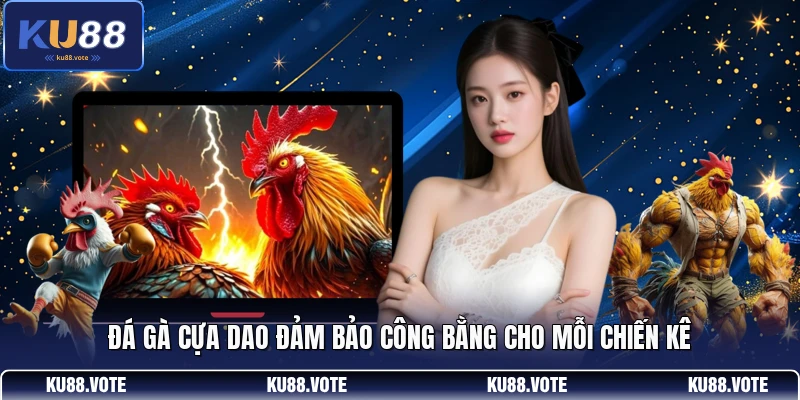 Đá gà cựa dao đảm bảo công bằng cho mỗi chiến kê